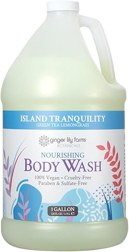 Botanicals – Sabonete Líquido Nutritivo, Ilha Tranquilidade, 100% Vegano – 250ml - Ginger Lily Farms