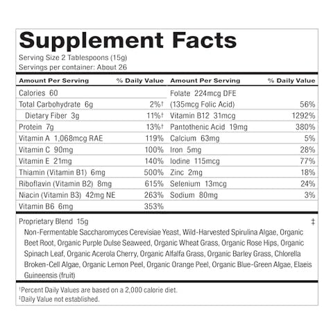 Dr. Schulze's - Dr. Schulze’s SuperFood Plus | Concentrado Herbal de Vitaminas e Minerais | Nutrição Diária | Sem Glúten e Não-OGM | Vegano | 400g em Pó | Embalagem Pode Variar