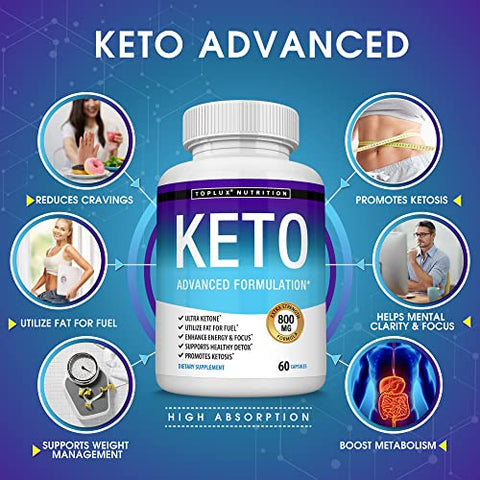 Keto Pills – Dieta de Cetose Natural com Cetonas – Marca Toplux - Toplux