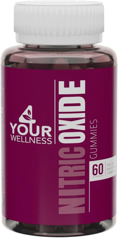 4 Your Wellness - Gomas de Óxido Nítrico, Aumentando a Produção de Óxido Nítrico e Pressão Sanguínea, Feitas com Extrato de Beterraba, Sem Glúten, Não-OGM e Kosher (60 Unidades, Sabor Frutas Vermelhas)
