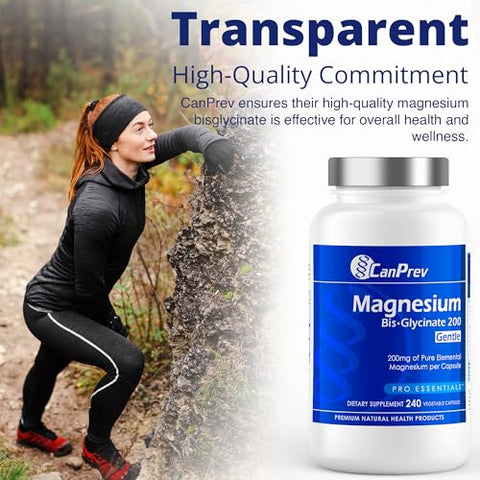 Magnésio Bisglicinato (240 Unidades, 200mg – Suave) - CanPrev