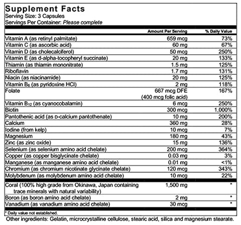 Barefoot Coral Calcium Complete - Suplemento de Cálcio de Coral 1500mg, 90 Cápsulas – Desenvolvido por Bob Barefoot – Apoia a Saúde Geral