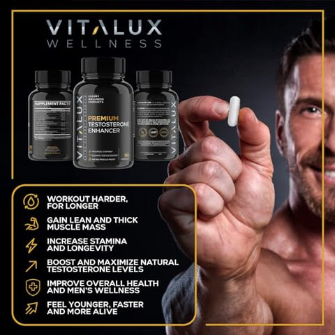 EPN Supplements - VITALUX || Suplemento Potencializador Masculino para Ereção – Aumente sua Performance!