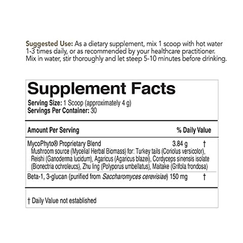 MycoPhyto Complexo de Cogumelos em Pó 120g – Suporte ao Sistema Imunológico – Cardio, Fígado - EcoNugenics
