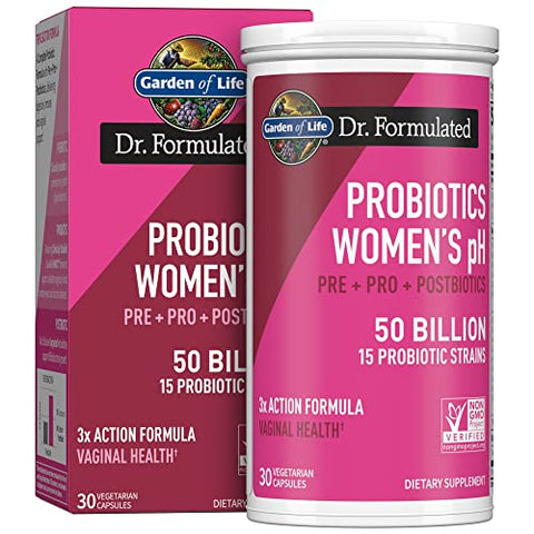 Dr Formulated – Probióticos Diários para Mulheres – Multivitamínico Orgânico – 60 Comprimidos - Garden of Life