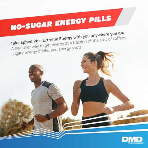 PEPTIME Energy - Ephed Plus Extreme Energy com Chá Mórmon, 350 mg de Cafeína e Vitaminas B6 e B12 – 100 Cápsulas