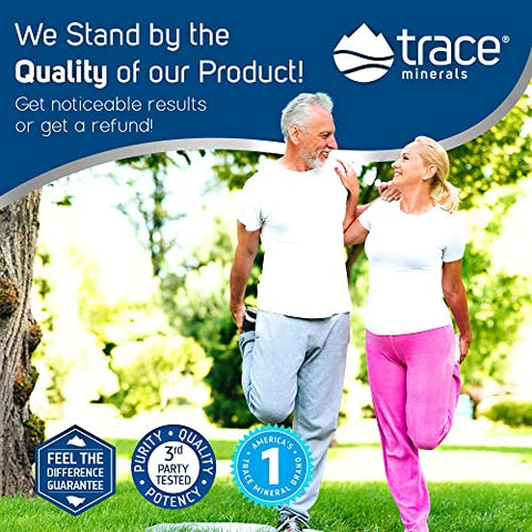 Glucosamina Condroitina MSM Líquida | Suplemento Completo para Estilo de Vida Ativo | Suporta Articulações, Cartilagem e Mobilidade | Sabor Natural de Mirtilo | 32g - Trace Minerals