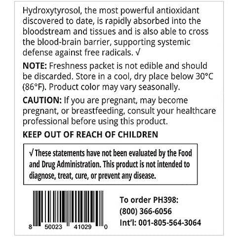 Hydroxytyrosol Extreme 2-Pack com Olea25 (90 Cápsulas Vegetarianas) – Extrato de Folha de Oliveira Orgânica - ProHealth