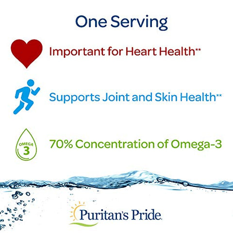 Puritan's Pride - Puritan’s Pride Ômega-3 Triplo Forte 1360 Mg (950 Mg Ômega-3 Ativo), 240 Cápsulas, Embalagem pode variar