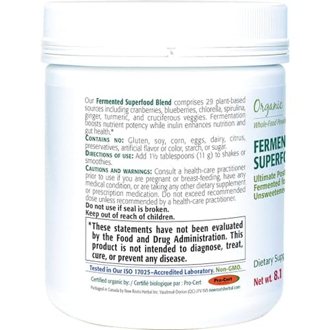 Mistura de Superfoods Fermentados | Inulina de Alcachofra de Jerusalém | 100g - NEW ROOTS HERBAL