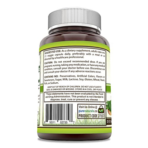 Neem | 500 Mg por Porção 240 Cápsulas Vegetais | Não-OGM | Sem Glúten | Fabricado nos EUA | Ideal para Vegetarianos - Pure Naturals