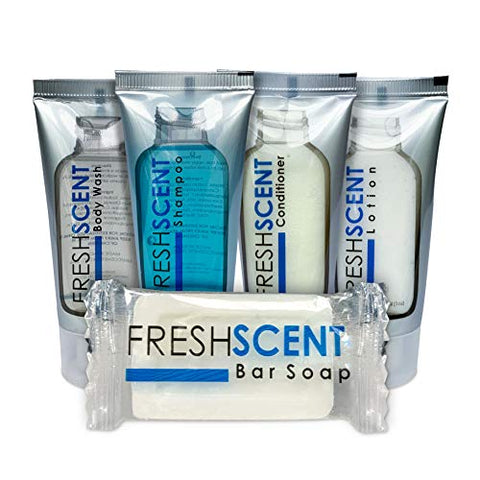 Loção Freshscent 30ml (Pacote com 100 unidades) Tamanho de Viagem para Hotel, Amenidades e Artigos de Higiene em Atacado