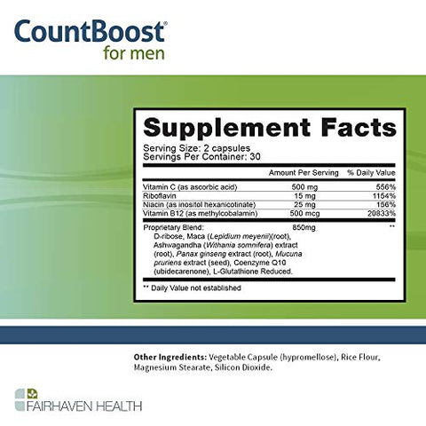 FertilAid for Men, MotilityBoost e Countboost Combo | Suplementos de Fertilidade para Homens | Suplemento de Fertilidade Masculina com Vitamina de Concepção e Suporte à Fertilidade - Fairhaven Health