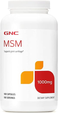 MSM 1000 mg | Suporte para Cartilagem das Articulações | 180 Cápsulas - GNC