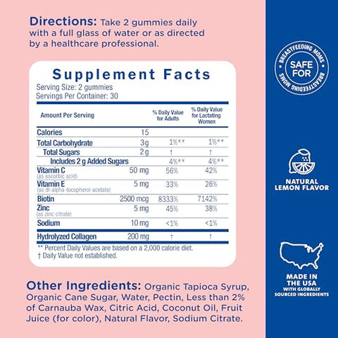 Mommy's Bliss - Gummies Pós-Parto Mommy’s Bliss Reset Meu Corpo com Biotina – 60 g