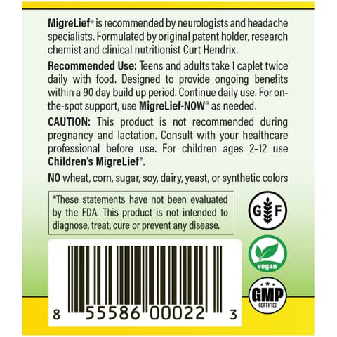 Original Triple Therapy with Puracol – Suporte Nutricional para Enxaquecas – 60 Cápsulas/1 Mês de Fornecimento - MigreLief