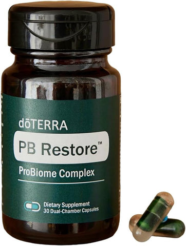 DoTerra - doTERRA PB Restore ProBiome Complex – Suplemento Alimentar 30 Cápsulas | Complexo Probiótico | Marca doTERRA
