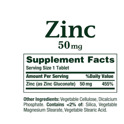 Nature’s Bounty Zinc 50 mg – 400 Caplets | Zinco de Alta Potência 50mg, Amigável aos Vegetarianos | Guia de Suplementos nalkotSumplimentsGuide