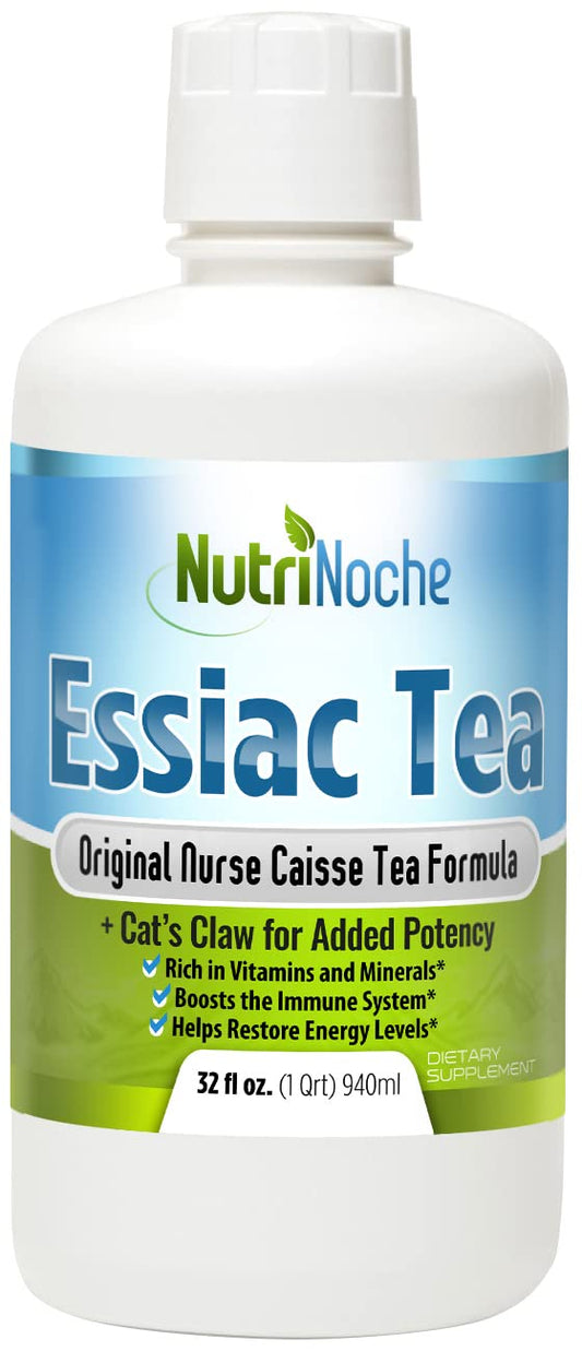 Chá Essiac Natural – Suplemento Herbal Líquido Puro – Ervas Orgânicas e Silvestres – 100% Natural e Eficaz - NutriNoche
