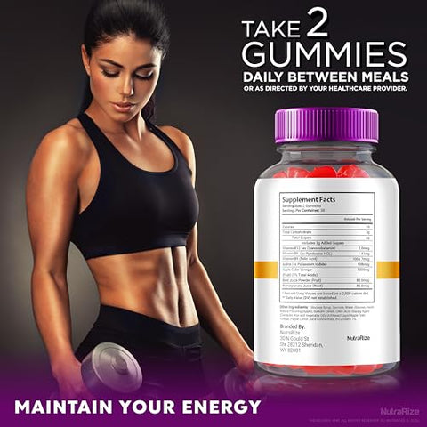 NutraRize - (3 Pacotes) Gomas de Vinagre de Maçã Ceto ACV Rapid Ripped, 1000 MG de Ceto ACV, Gomas de Vinagre de Maçã Natural, Vitaminas Ceto de Força Máxima com ACV, Avaliações de Ceto ACV RapidRipped