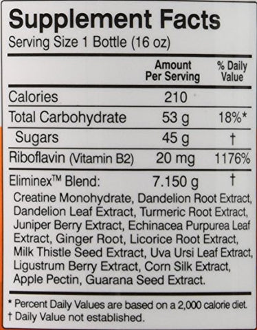 BNG Enterprises Bebidas de Manga Q Carbo Líquido, 16 Ounce (473 ml) – Detox Potente - Herbal Clean