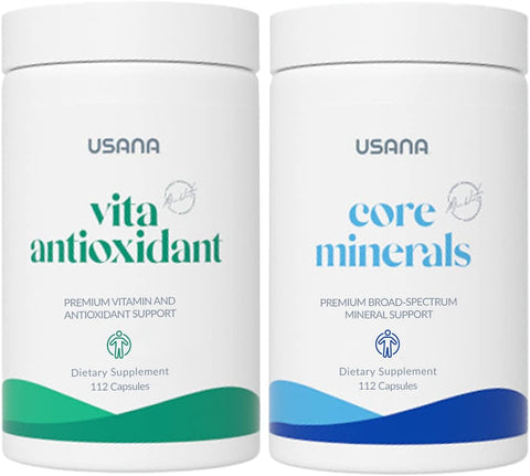 CellSentials – Minerais Essenciais e Antioxidante Vita com Tecnologia InCelligence para Apoiar a Saúde Total do Corpo* – 112 Comprimidos por Frasco – Fornecimento de 28 Dias - USANA