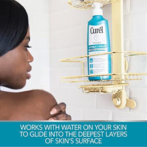 Hydra Therapy Loção de Banho, Hidratante para Pele Seca ou Extra-Seca, com Complexo Avançado de Ceramidas, 360 ml, Pacote com 2 unidades - Curel