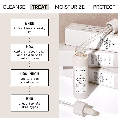 Ácido Mandélico Tópico 12%%, com Niacinamida – 30ml - Naturium