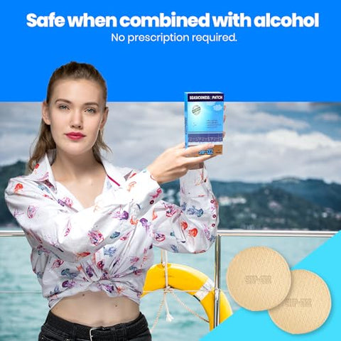 SAILPAK - SHIP-EEZ Adesivo Antisséptico para Enjoo no Mar – Patch para Cruzeiros