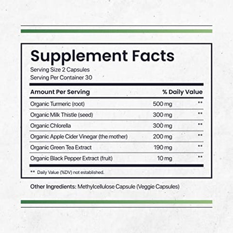 Nature's Pure Blend - Nature’s Pure Blend Active Detox Vinagre de Maçã (A Mãe) – Suporte Digestivo – Limpeza do Fígado – Movimentos Intestinais Saudáveis