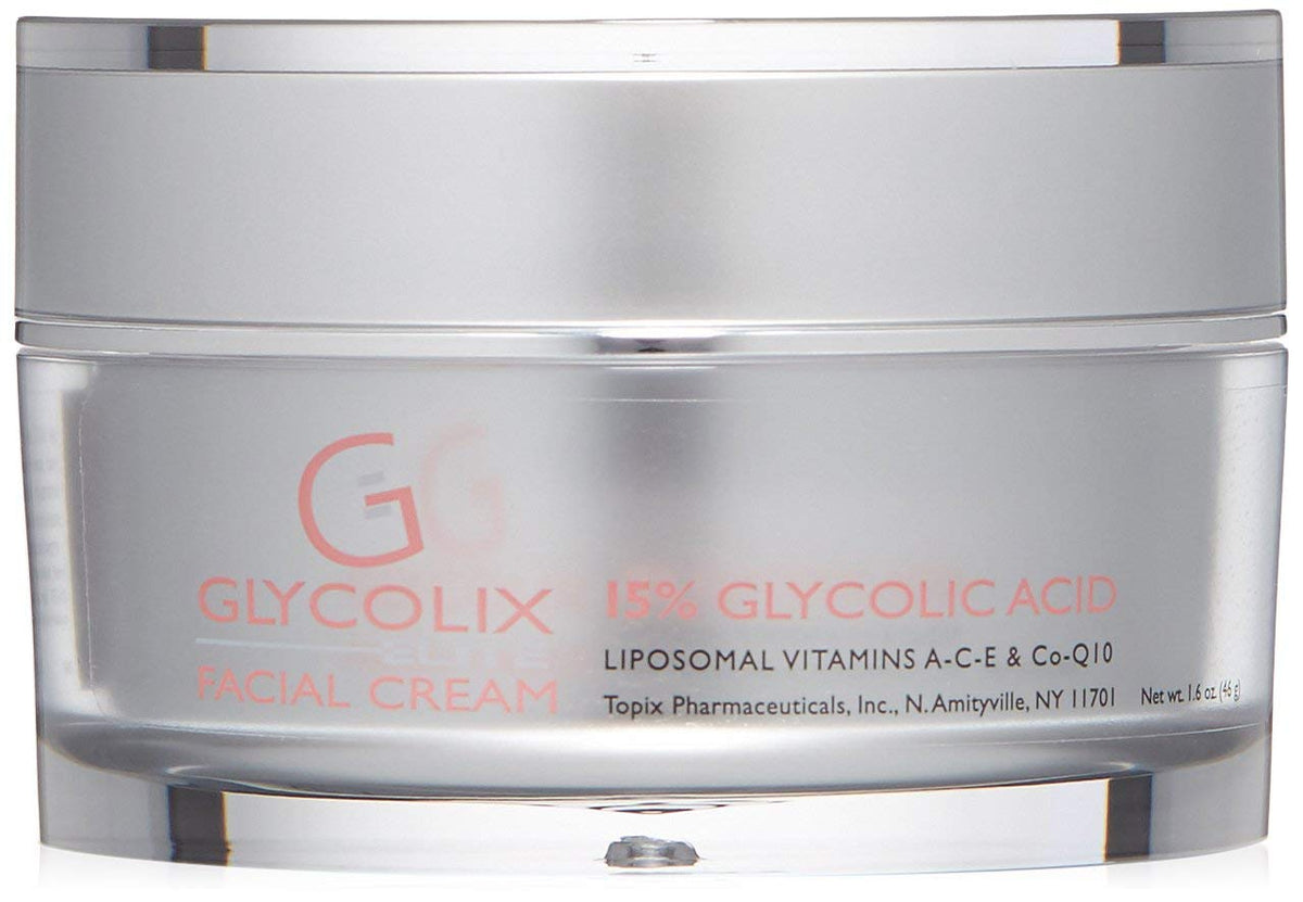 Topix Pharm Glycolix Elite Creme Facial, 15%, 1.6 fl oz (47 ml) – Cuidados com a Pele Facial de Alta Qualidade