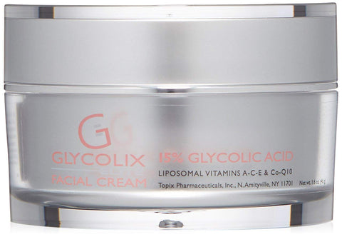 Topix Pharm Glycolix Elite Creme Facial, 15%, 1.6 fl oz (47 ml) – Cuidados com a Pele Facial de Alta Qualidade