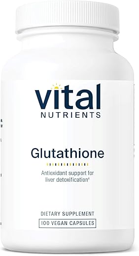 Glutationa 400mg | Suporte Antioxidante para Desintoxicação do Fígado | Suplemento Antioxidante Vegano para Promover a Saúde e Desintoxicação do Fígado | Livre de Glúten, Laticínios e Soja | 400g - Vital Nutrients