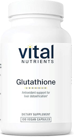 Glutationa 400mg | Suporte Antioxidante para Desintoxicação do Fígado | Suplemento Antioxidante Vegano para Promover a Saúde e Desintoxicação do Fígado | Livre de Glúten, Laticínios e Soja | 400g - Vital Nutrients