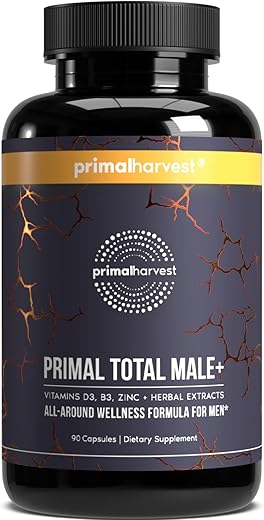 Tribulus Terrestris, Fenugreek, Ginseng Coreano, Maca Root Horny Goat Weed para Homens – Estimulante Natural – 90 Cápsulas - Primal Harvest
