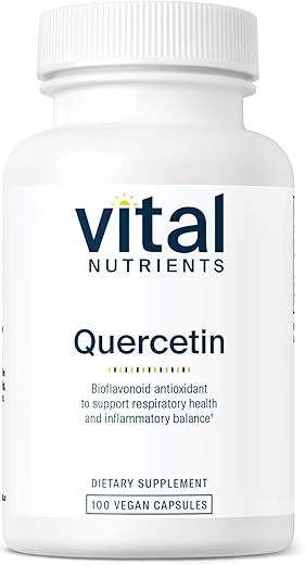 Quercetin | Suplemento Vegano de Quercetina com Bioflavonoides para Sinusite, Respiratório, Coração | 60 cápsulas - Vital Nutrients