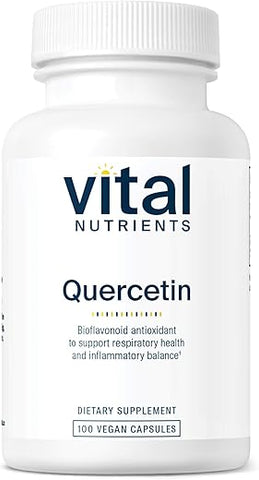 Quercetin | Suplemento Vegano de Quercetina com Bioflavonoides para Sinusite, Respiratório, Coração | 60 cápsulas - Vital Nutrients