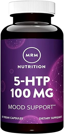 5-HTP 100mg (Extrato de Griffonia Bean) Pureza Garantida por HPLC 60 Vcaps – Compre Agora! - MRM