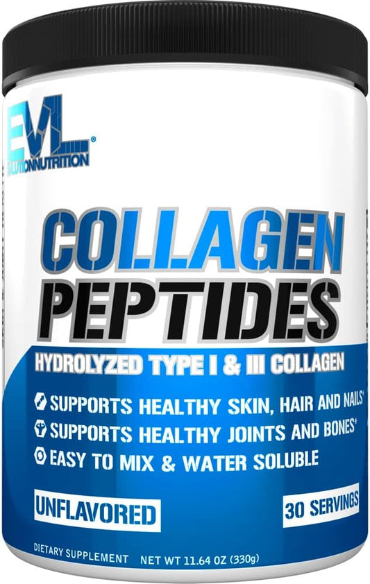 Nutrition – Colágeno Hidrolisado em Pó Premium para Pele, Cabelo, Ossos, Articulações e Unhas – 100% Natural e de Alta Qualidade - Evlution