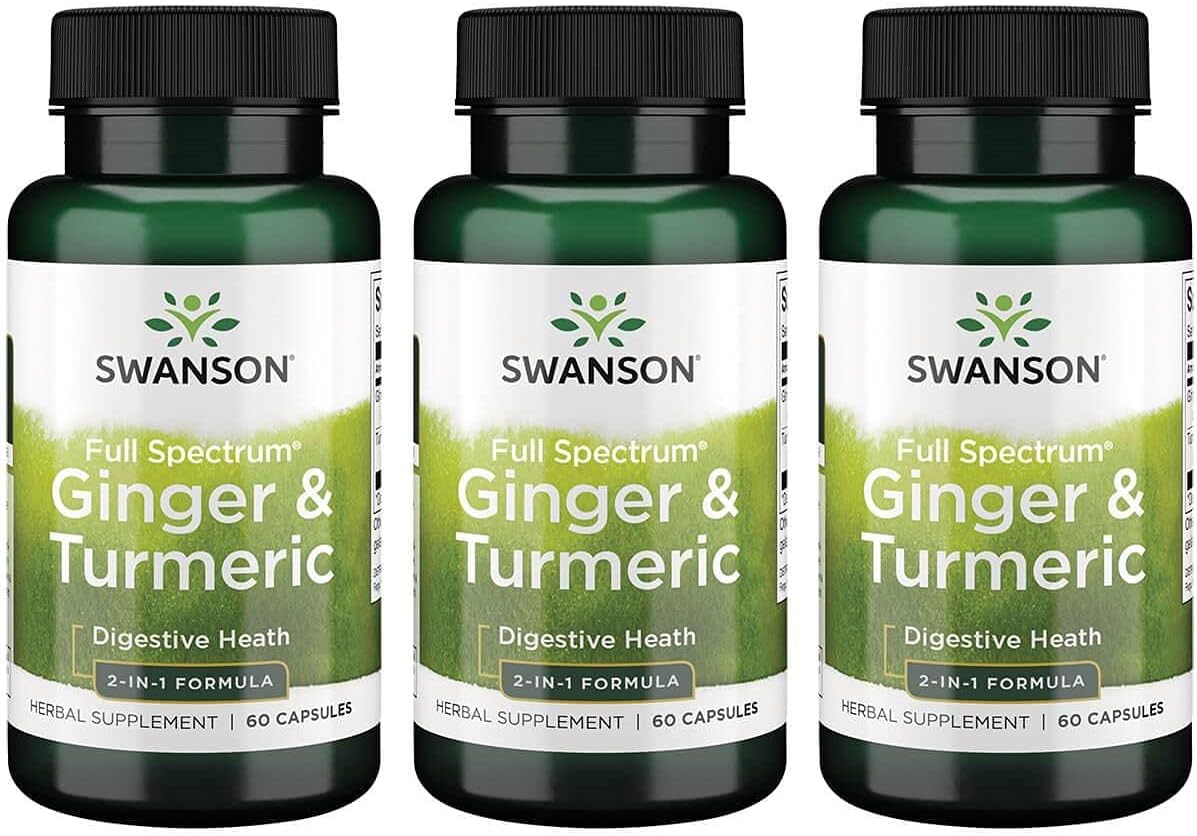 Full Spectrum Ginger – 100% Natural – 60 Cápsulas – 500mg – Aumente sua Saúde e Bem-Estar - Swanson