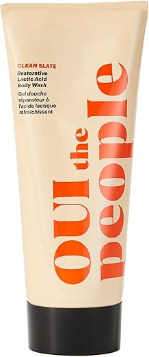OUI the People - Limpador Corporal CLEAN SLATE com Ácido Lático – Esfoliação Suave para Textura Mais Suave e Tom de Pele Uniforme – 160 ml