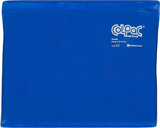 ColPac Gel Reutilizável para Terapia Fria no Joelho, Braço, Cotovelo, Ombro, Costas – Alívio de Dores, Inchaços, Hematomas, Entorses, Inflamações (11″x14″) – Azul - Chattanooga