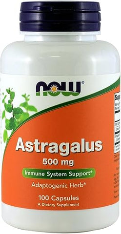 NOW Foods - NOW Astragalus 500mg, 100 Cápsulas (Pacote com 4) – Fortaleça sua saúde com Astragalus