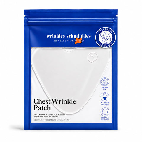 Patches de Silicone Reutilizáveis Wrinkles Schminkles para Rugas no Peito – Suaviza e Hidrata a Pele do Decote – 100% Eficaz