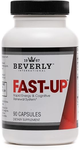 Fast-Up: Cápsulas 90un. Energia Nova, Foco Claro, Melhora do Humor – Impulsionador Cognitivo para Desempenho Mental - Beverly International
