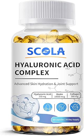 SCOLA - Suplementos de Ácido Hialurônico – Hidratação Avançada da Pele – Marca em Destaque