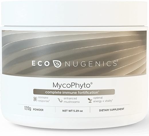 MycoPhyto Complexo de Cogumelos em Pó 120g – Suporte ao Sistema Imunológico – Cardio, Fígado - EcoNugenics