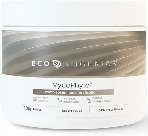MycoPhyto Complexo de Cogumelos em Pó 120g – Suporte ao Sistema Imunológico – Cardio, Fígado - EcoNugenics