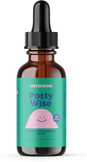 Potty Wise Alívio da Constipação para Crianças – Alívio Natural da Constipação para Crianças – Laxantes Herbais Suaves para Constipação – Vegano – Conforto e Felicidade para Crianças - JoySpring